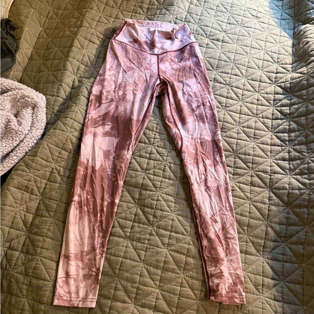 Balance Athletica Pink Tie-Dye Leggings